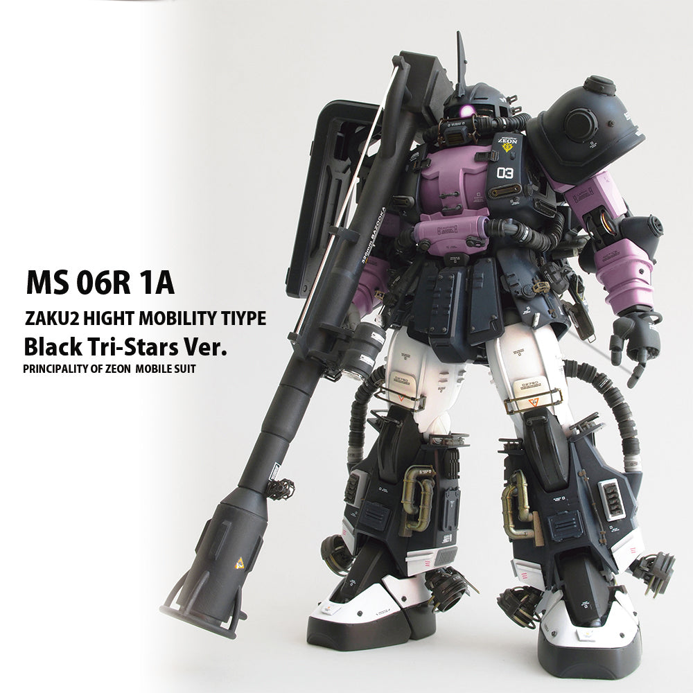 ＭＧ 1/100 MS-06R-1A ザクII（黒い三連星）Ver.2.0 全体ディティール ...