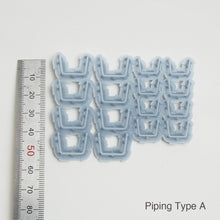 画像をギャラリービューアに読み込む, パイピング Type A ノンスケール S/Mサイズ 各8個セット