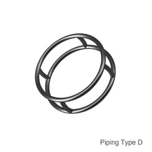 画像をギャラリービューアに読み込む, パイピング Type D ノンスケール S/Mサイズ 各4個セット