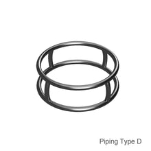 将图像加载到图库查看器中，管道类型 D 非刻度 S / M 尺寸各 4 件
