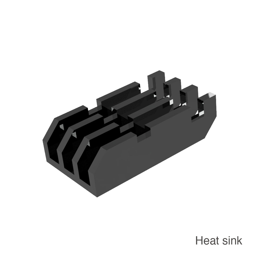 Heat sink non-scale 9 types, 2 pieces each